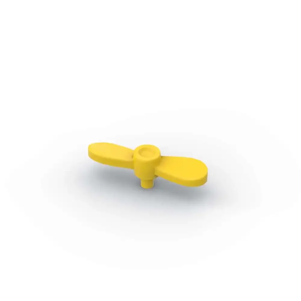 MOC 10PCS Headwear 54568 with Small Pin Suitable Brick Propeller 2 Blade Twisted Tiny Building Block Toy Adult Boys Holiday Gift view 6