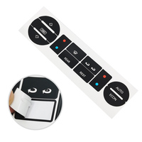 For T5 For T6 Car Interior Matte Black Decals Car A/C Climate Air Condition Heater Control Button Repair Sticker