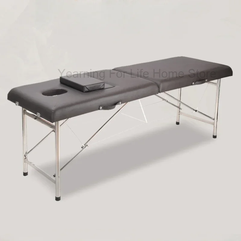 

Massage Bed Cosmetics Spa Beauty Table De Lit Portable Stretcher Pliante Folding Professional Beautician Camillas Masaje