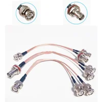 BNC macho hembra a 2 BNC macho hembra Cable de puente tipo Y Cable combinador divisor RG316