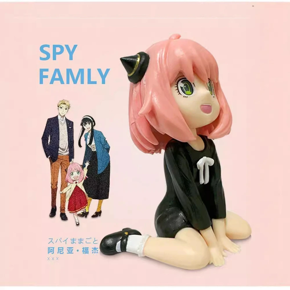 9CM Anime Spy × Family Anya Forger Figuur Noodle Stopper Figuur Model Speelgoed Pop Actiefiguur PVC Desktop Auto decoraties