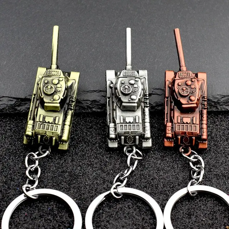 Tank Keychain Car Key Chain Backpack Keychain Key Holder Key Charm Tank Model Pendant Keyring Fashion Cool Bag Pendant For Boys