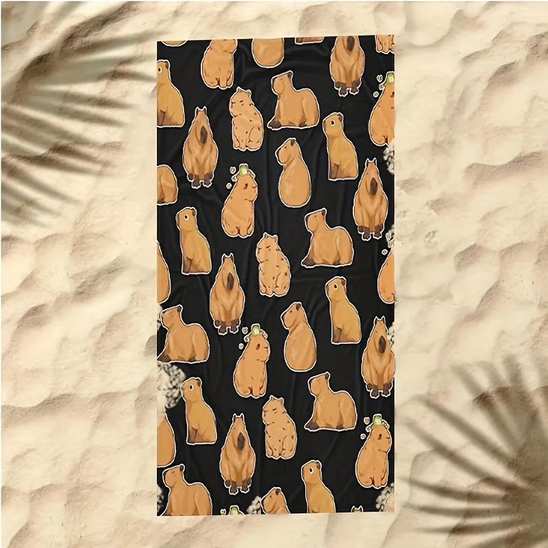 

Quick Dry Dolphin Beach Towel, Sand Resistant Lightweight Polyester Vibrant Animal Print for Sports Travel Swimming Yoga Gift