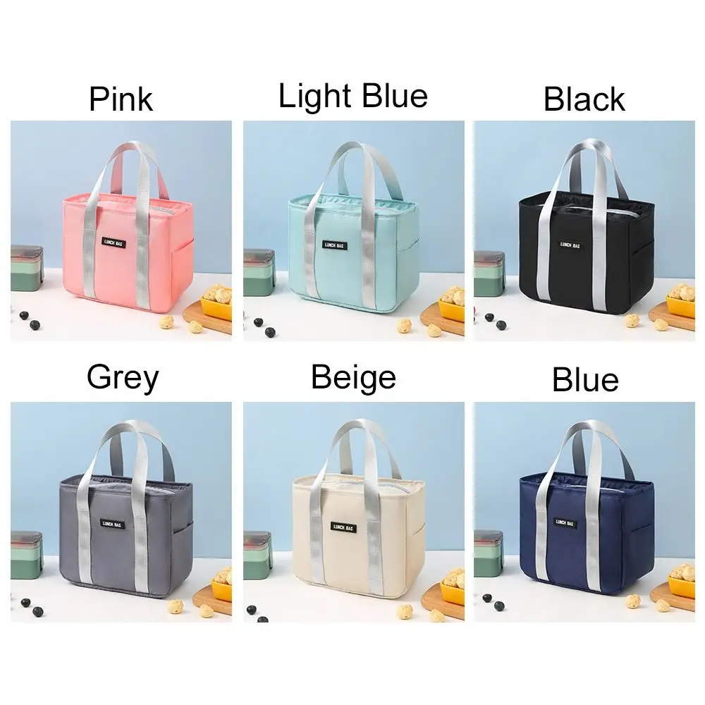 Kid Lunch Box Student Picnic Storage Bag Lunch Box Insulated Thermal Bag Cooler Lunch Bag Breakfast Organizer