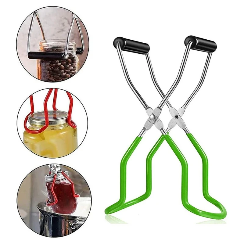 Abrazadera de lata para botella de ascensor, abrazadera de desinfección, abrazadera de lata para el hogar, cocina, antideslizante, antiescaldaduras, resistente al calor, abrazadera de boca ancha
