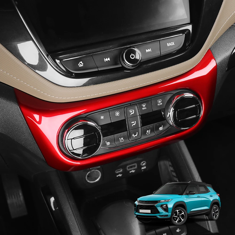 

Auto Centre Console Air Conditioning Knob Trim Air Vent Trim Strip For Chevrolet Trailblazer 2021-2023 LHD Interior Accessories