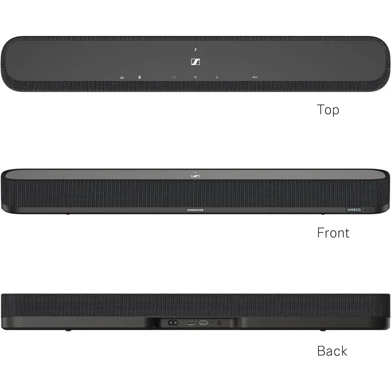 AMBEO Soundbar Mini - Immersive 3D Audio for TV, Movies, and Music - Compact Device with Powerful Adaptive Features