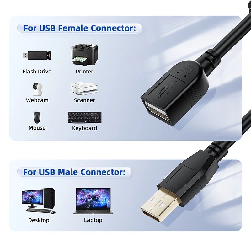 10M USB 2.0 Active Extension Cable with booster Active USB 2.0 Extension Cord 10M USB 2.0 Extendr A male to Female with booster