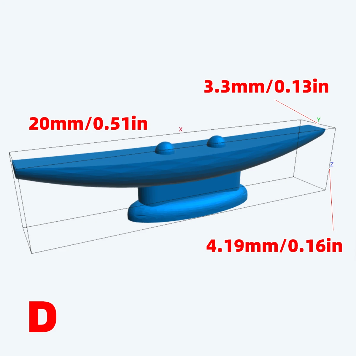 Harz-Modellbausatz-Upgrade: Harz-Ersatzteile und Zubehör – Seilklampe für Segelschiffe und Holzsegelboot-Bausätze – Detail 10
