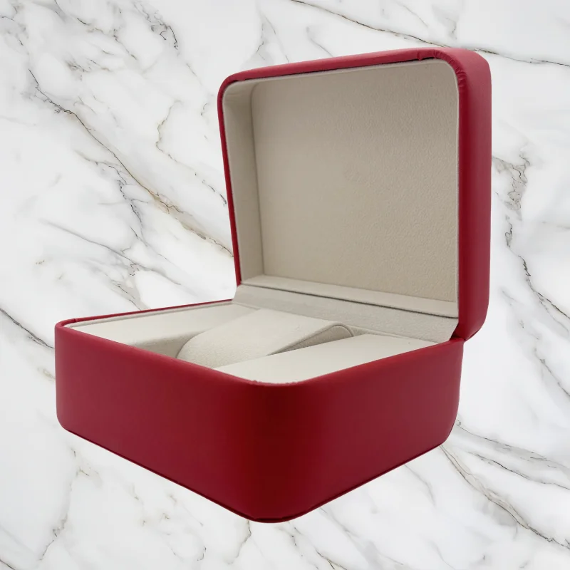 Luxury PaRilk PU Leather Paper Watch Box Fits Seamaster Watch Package with Paper Bag Display Travel Holiday Gift Box No Logo