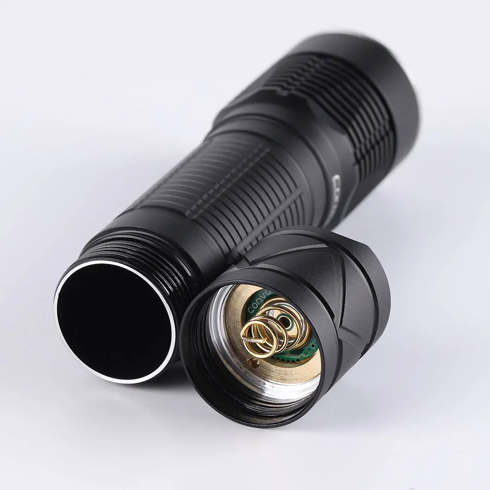 Convoy-クワッドレンズ付き懐中電灯s21d 21700,219b 519a xpl hd 12