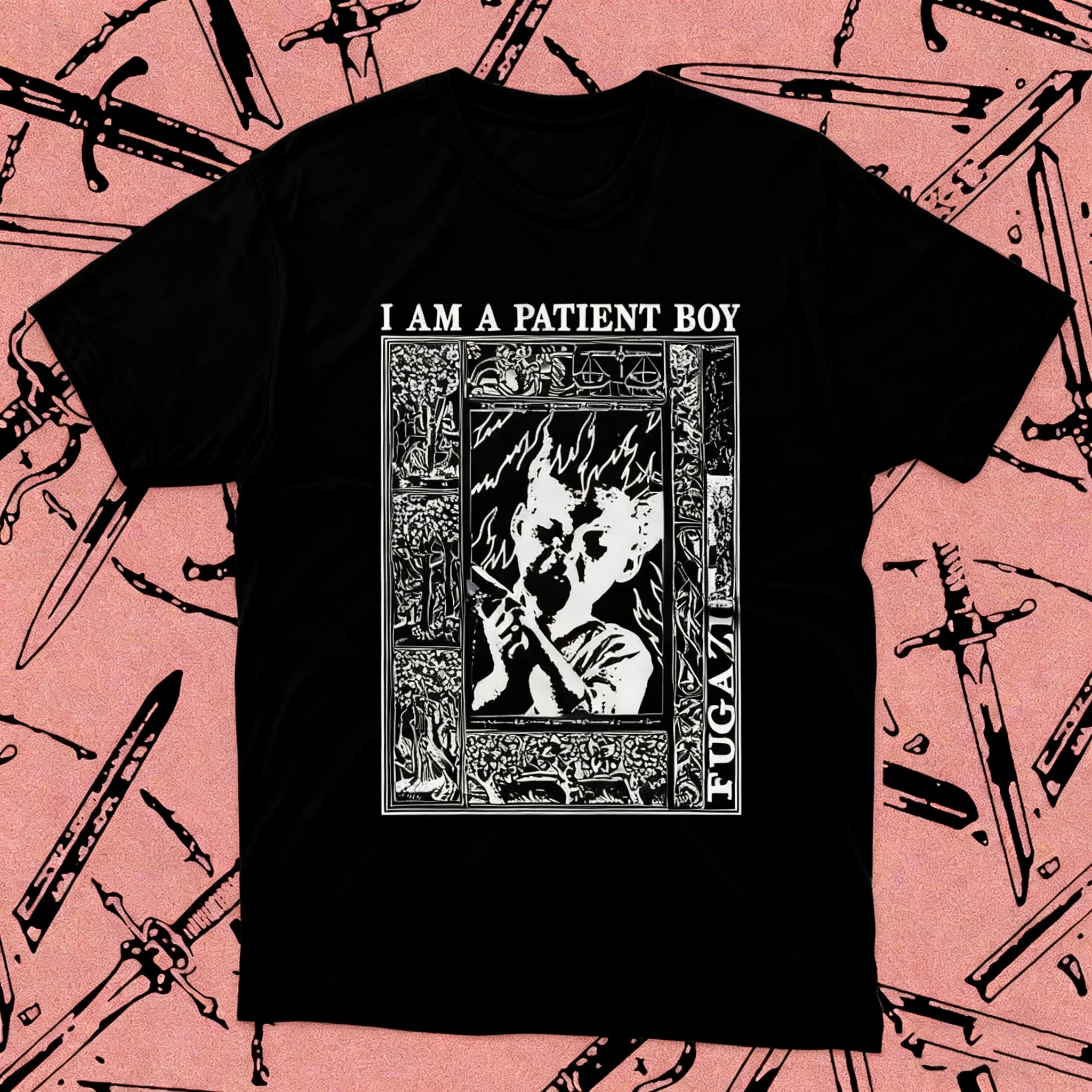 

Retro Dark Art T-shirt Made of Pure Cotton Material Suitable for Both Men and Women Rock Independent Spirit Fan Gift Band Fan