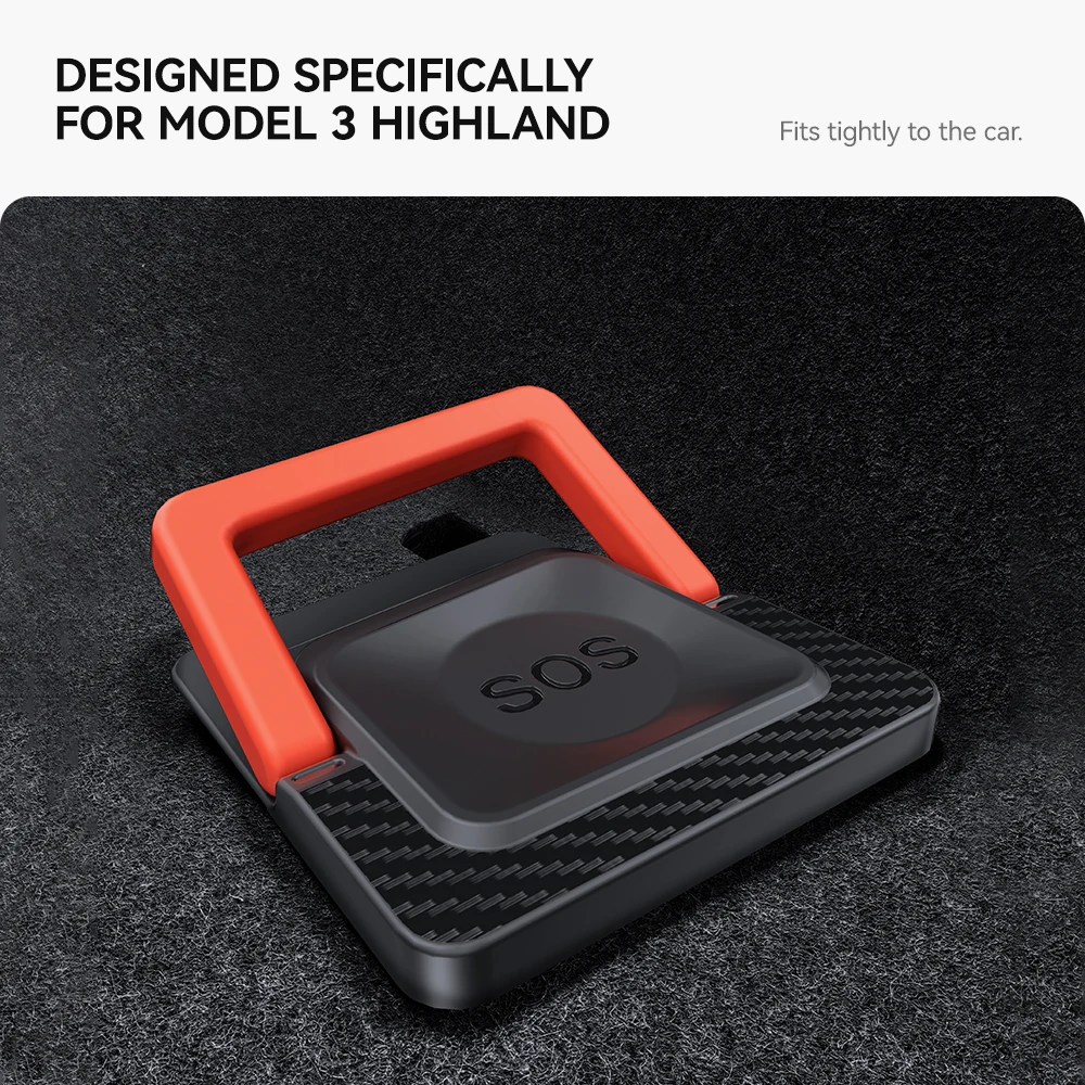 2 قطعة ل تسلا نموذج 3 Y العرعر هايلاند 2021-2025 الباب الخلفي حالات الطوارئ سلامة سحب حبل مقبض الطوارئ اكسسوارات السيارات السيارات #5