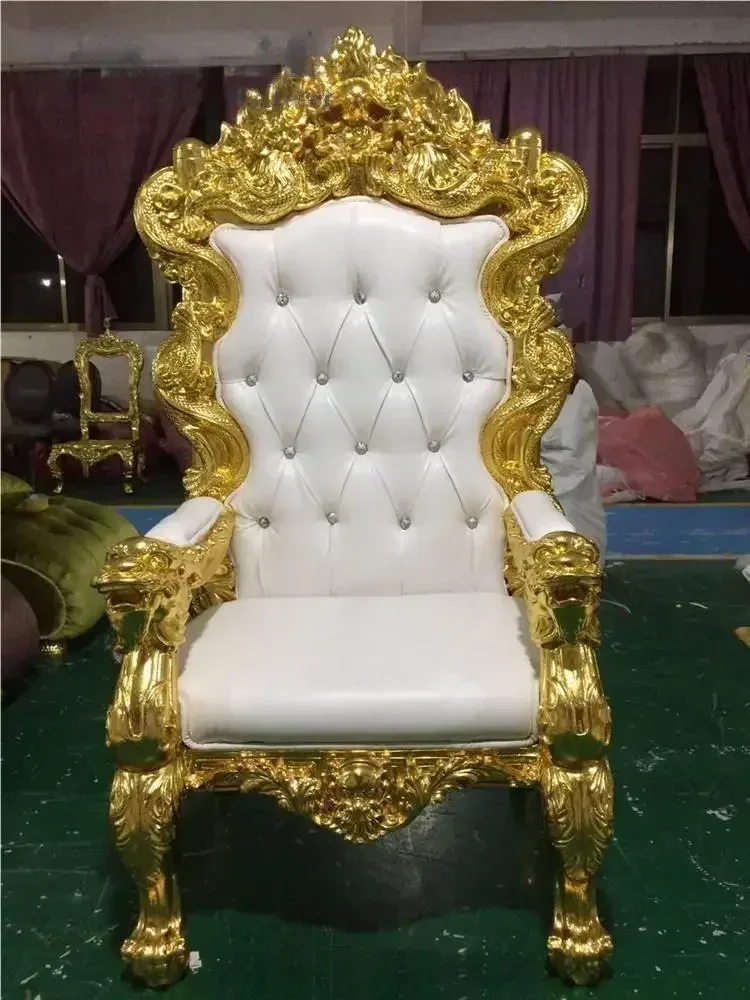 

royal style king and queen throne chairsmodern leather sofaswedding eventsbarsapartments Luxury
