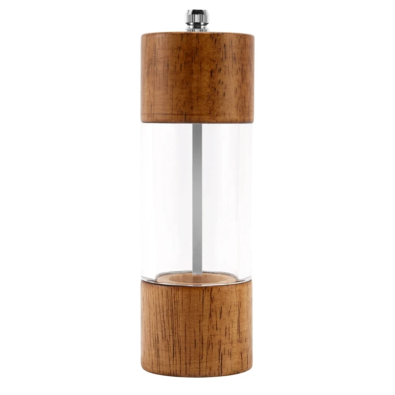 Pepper Grinder Transparent Pepper Mill Salt Grinding Ceramic Core Multipurpose Seasoning Bottle Cruet