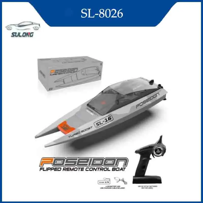 

Poseidon SL-8026A 2.4GHz High Speed RC Boat, Electric Remote Control Speedboat for Pools Lakes, Water Toy with LED Lights RC