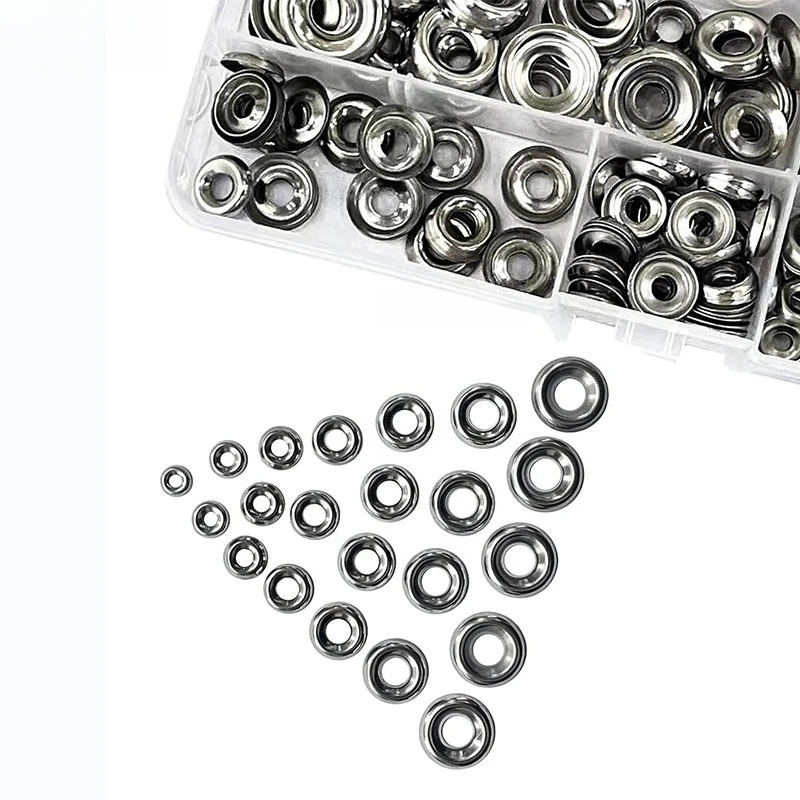 295PCS 304 Stainless Steel Countersunk Polished Washers Set #4-#16 with Storage Box