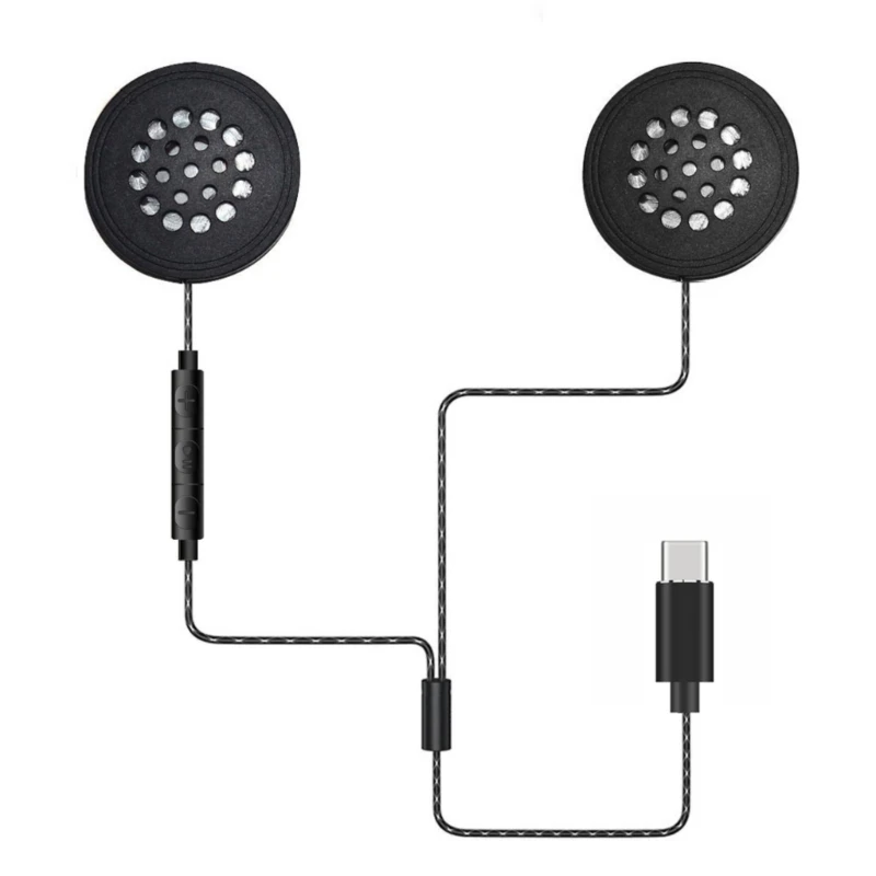 

Waterproof Bike Helmet Headphones Active Noise reductions Stereos Audios AntiInterference Design Type C Connectivity for Outdoor