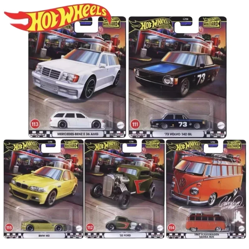 

Genuine Hot Wheels Boulevard Mix 5 Gjt68 1:64 Diecast Model Collectible Car Vehicle Set Of 5 In Stock Boys Borthday Toys Gifts