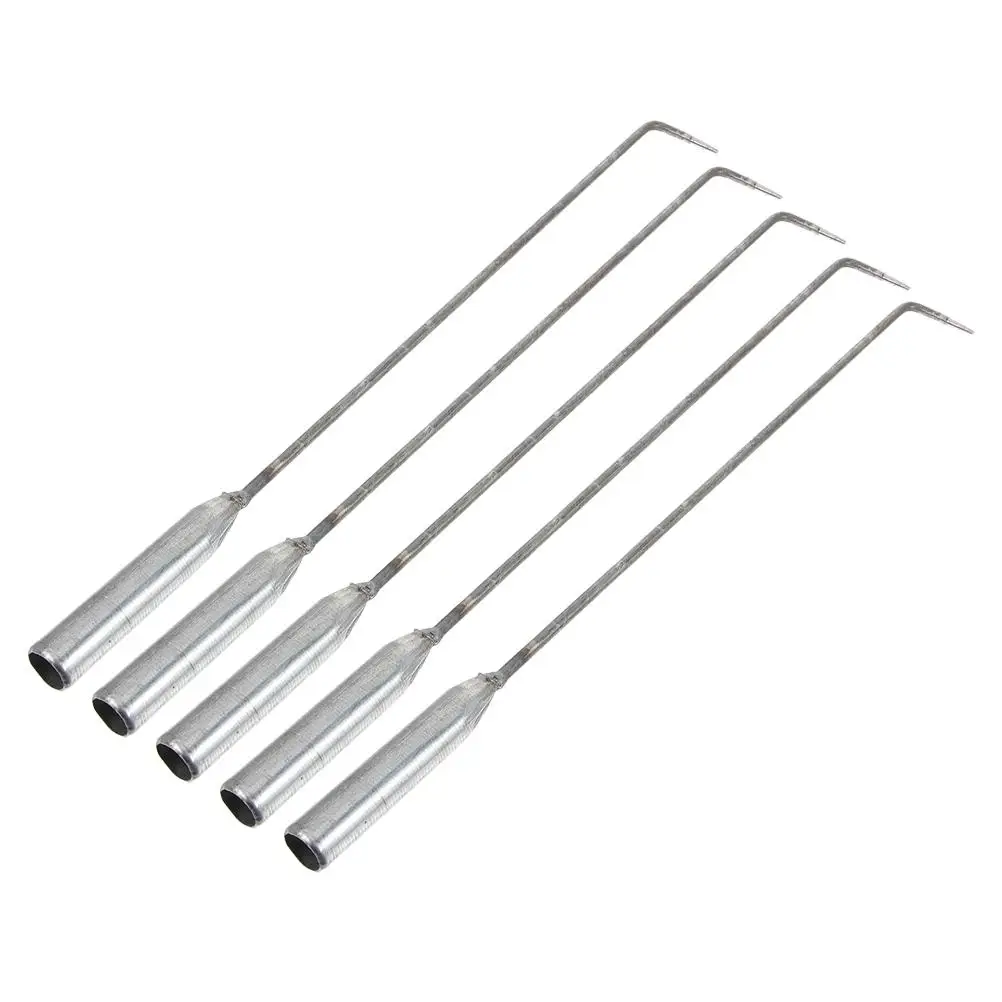 

5 pcs BBQ Hook Bonfire Accessories Campfire Model Briquettes Blowpipe Steel Fireplace Tools Outdoor Camping Hiking