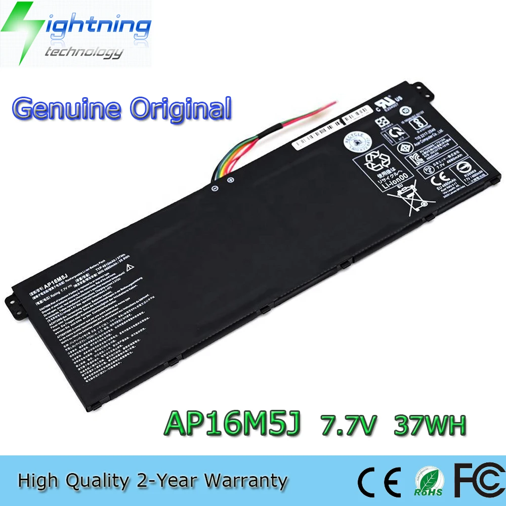 Brandnew Genuíno Original Ap16m5j 7.7v 37wh Bateria do Portátil para Acer Aspire A31431-c2l1 A315-32-c67y A31553-52cf