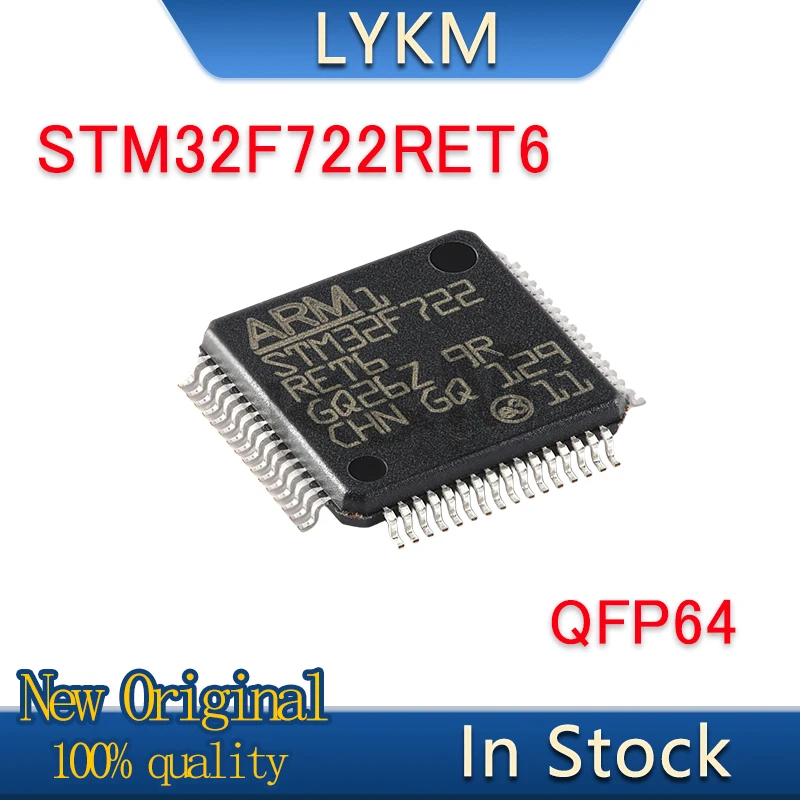 

1/PCS New Original STM32F722RET6 LQFP-64 32-bit microcontroller -MCU In Stock