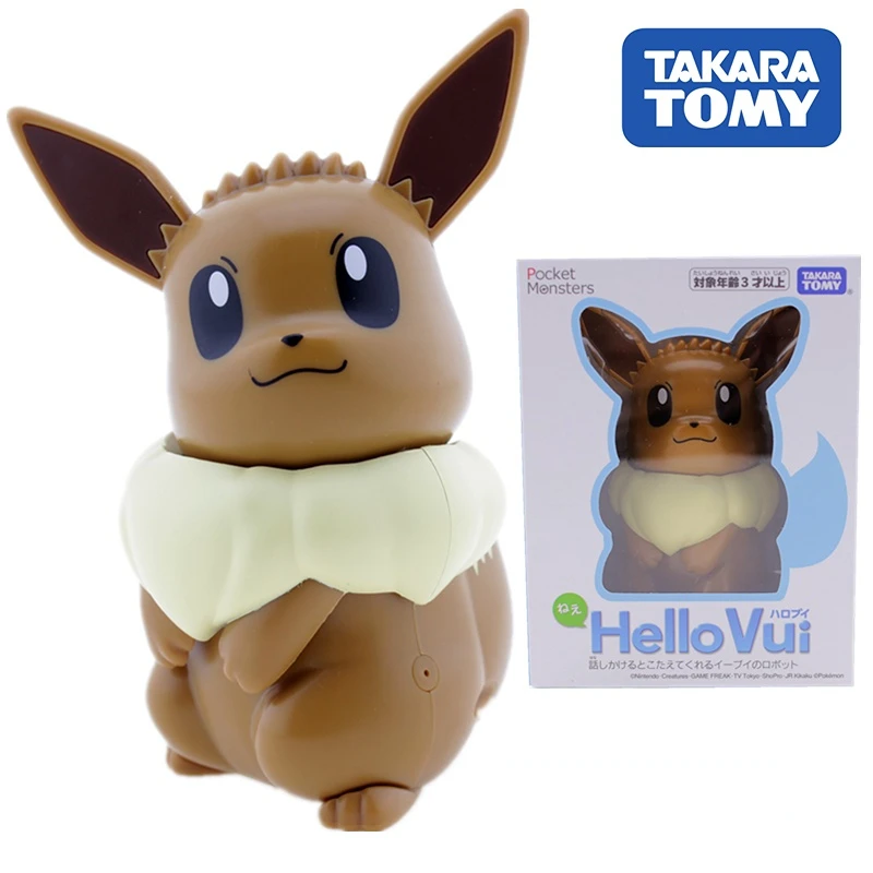 

TAKARA TOMY Pokemon GenuineVoice Control Hello Vui Eevee Doll Action Figure Toys for Boys Girls Kids Children Birthday Gifts