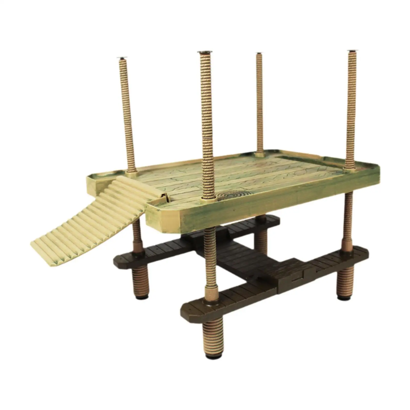 

Turtle Basking Platform Easily Climb Easy to Clean Anti Slip Waterproof Turtle Floating Dock for Reptile Habitats Salamanders