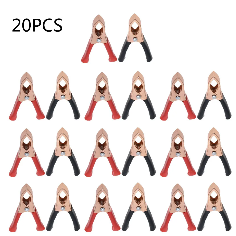 2/10/20pcs 30A 70mm Clips Connector Battery Test Leads Clips Electrical Equipment Parts Accessories