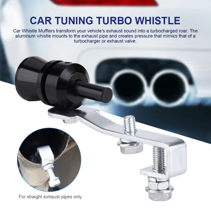 Car Blow Off Valve Tip Simulator Whistler Universal Turbo Exhaust Whistle Sound Booster Blow Off For Car Styling Tunning