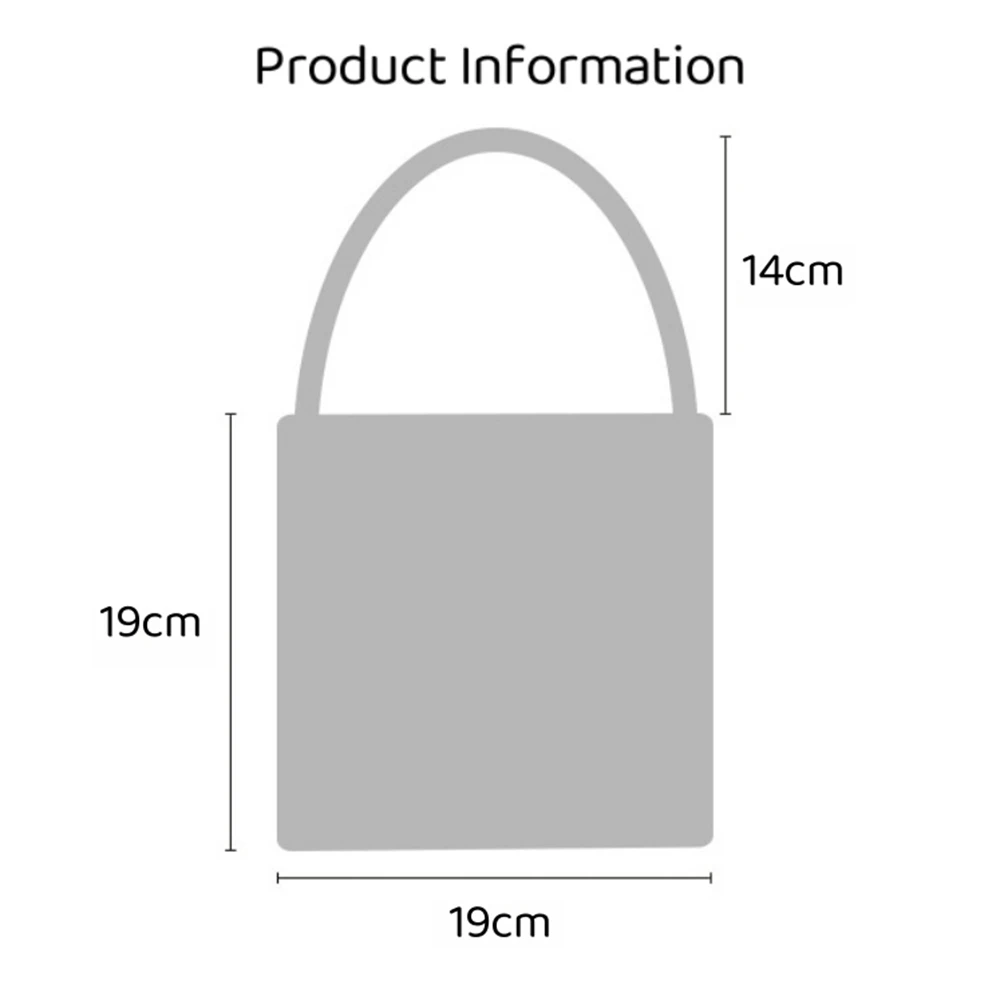 Winter Model Wave Knitting Shopping Bags Women's Capacity Commuter Mobile Phone Handbag Female Mini Cute Woolen Weaving Tote Bag