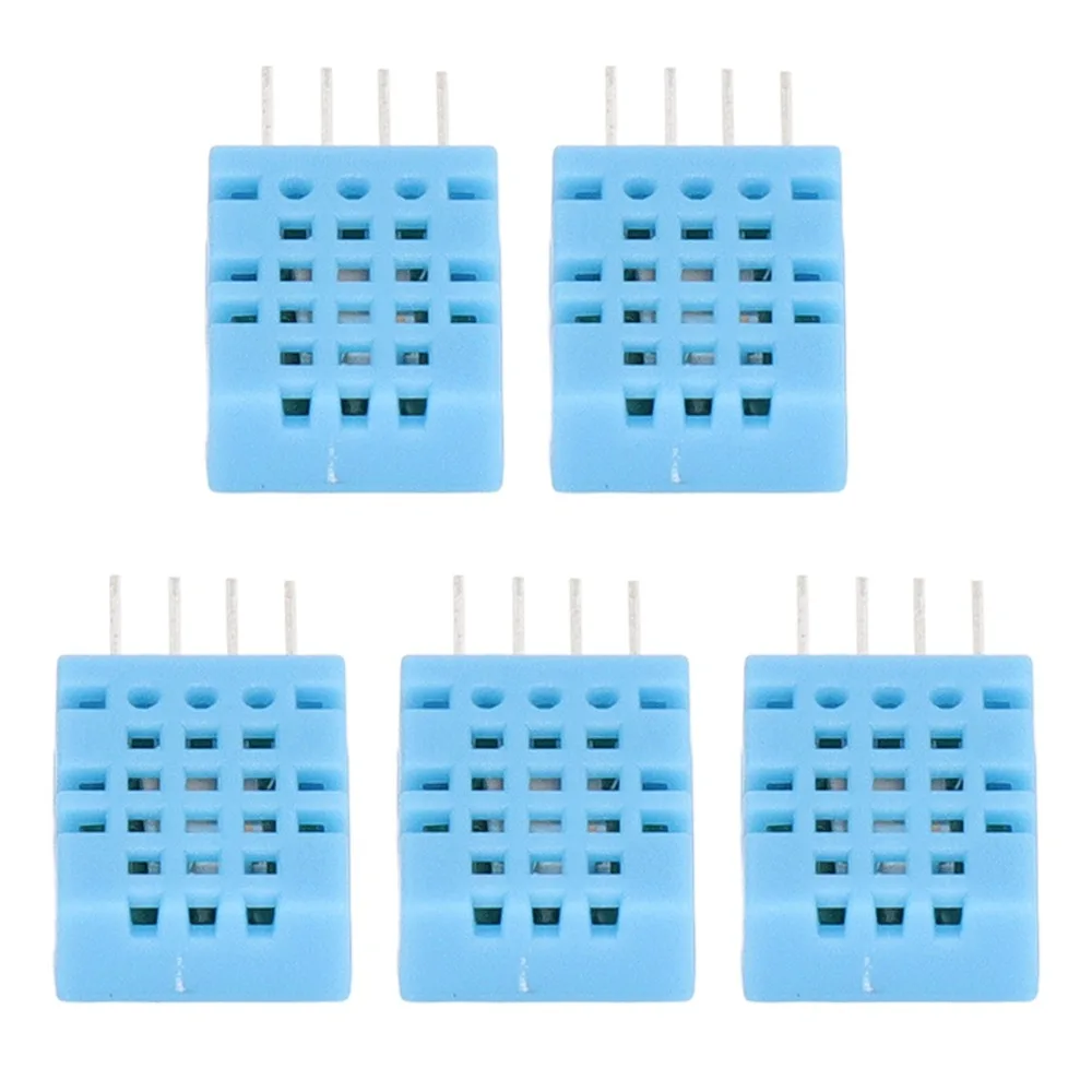 5PCS Digital Temperature & Humidity Sensor -20 to 60°C 3.3V-5.5V DHT11 Module Greenhouse Standard 5 to 95% RH