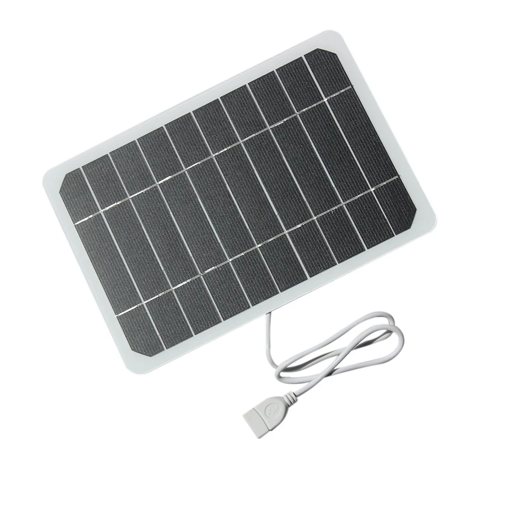 Custom Outdoor Portable Solar Charger Mobile Power Bank 5W 5V Flexible Solar Panel Charger for Cell Phone Camping Fast Charging