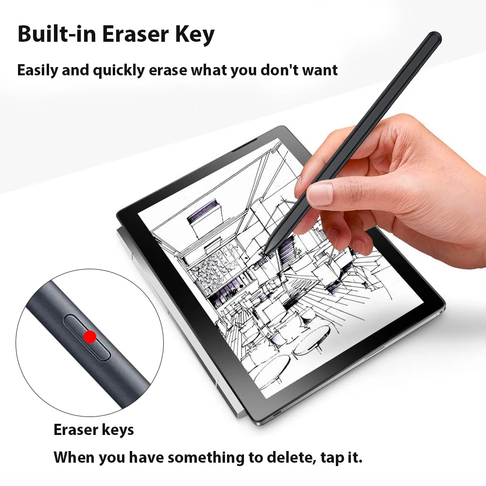 

Новый стилус S Pen 2025 года для Samsung Galaxy Tab S9 FE S8 S7 S6 Lite с 4096 уровнями чувствительности к нажатию и функцией отклонения ладони для рисования и заметок