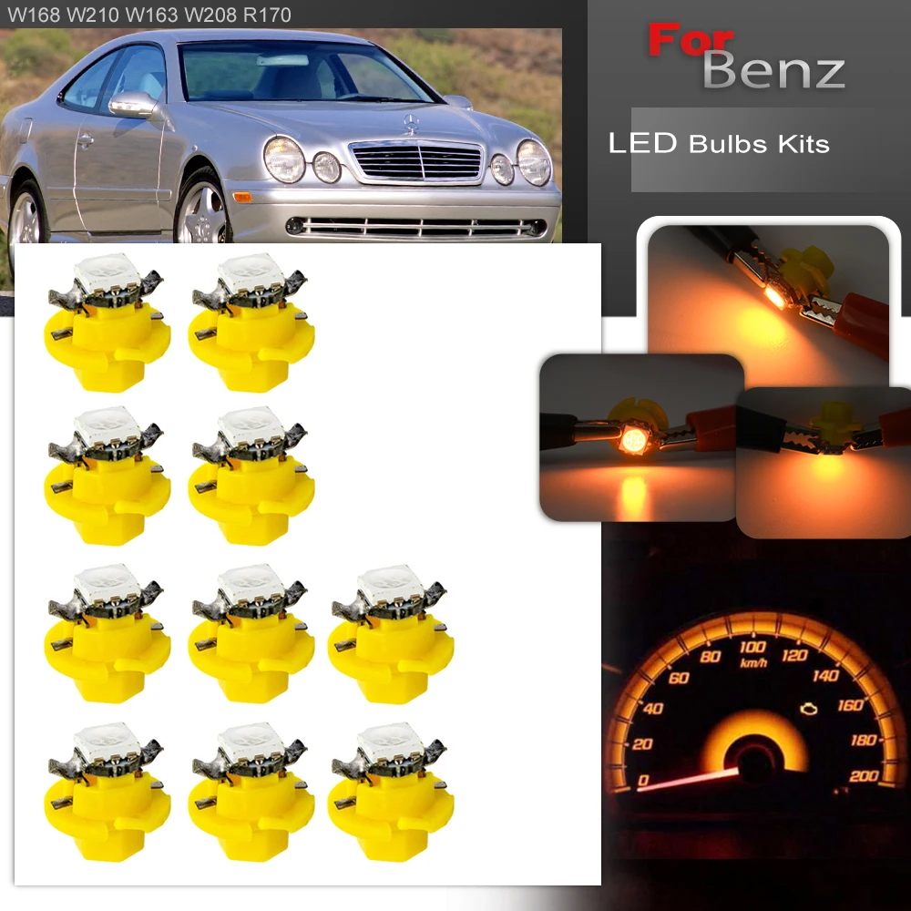 For Benz CLK-Class W208/C208/A208 1998-2002 CLK200 CLK320 CLK430 CLK55 AMG Led Bulb Instrument Panel Cluster Speedo Dash Lights