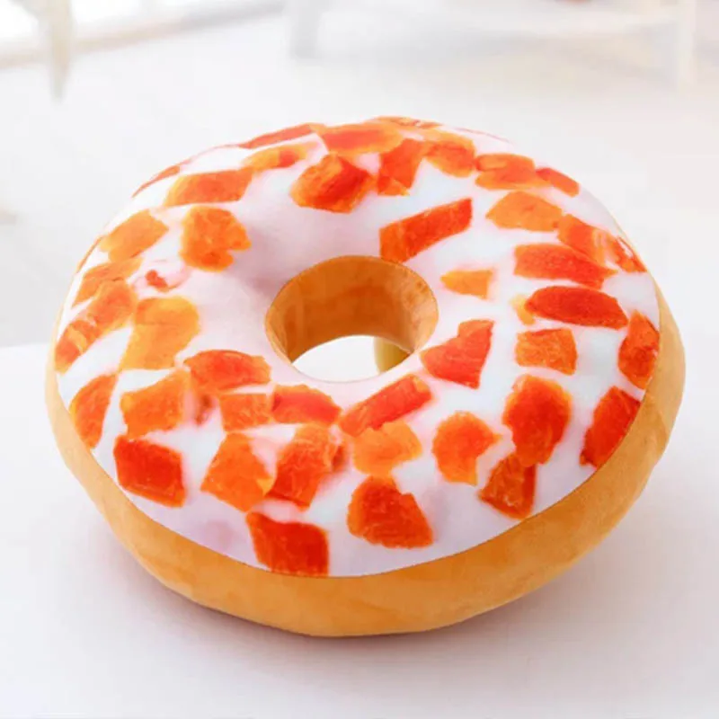 

Plush Toy Doughnut Simulation Doughnut Multi-purpose Pillow Cushion Plush Cushion Nap Pillow