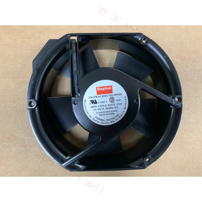 1PC FOR Dayton 239 CFM AC AXIAL FAN 4WT42A 115V 0.23/0.22A cooling fan