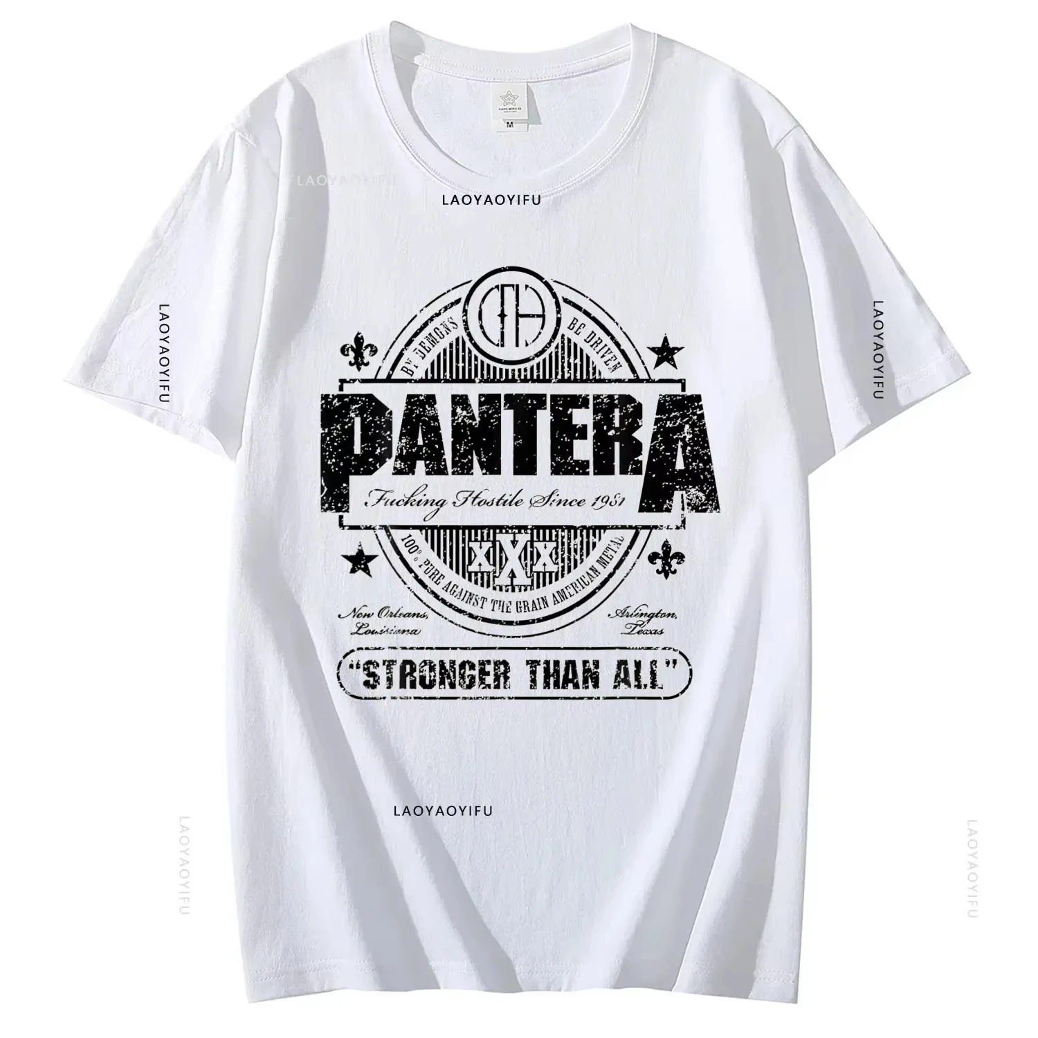 تي شيرت كلاسيكي من Pantera Band للرجال والنساء مصنوع من القطن 100% تي شيرت بشريط معدني ثقيل وبضائع ترفيهية تي شيرت بأكمام قصيرة ورقبة مستديرة #5