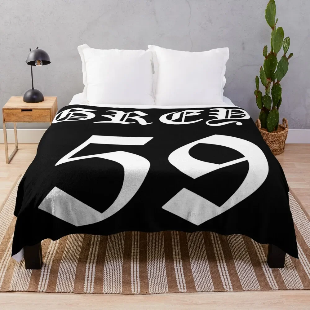 

Grey 59 Merch Greyfivenine Logo Throw Blanket Reusable Durable Soft Blanket for All Seasons