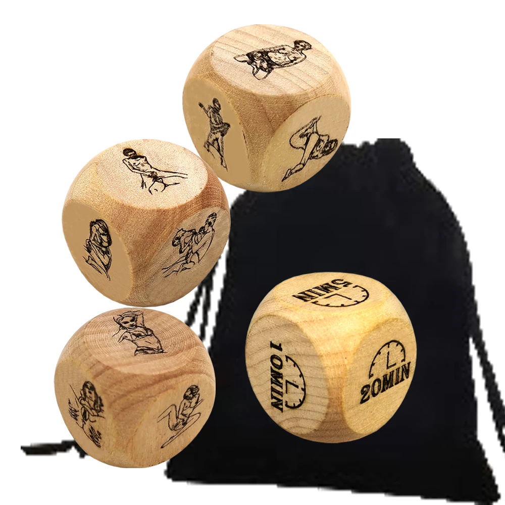 4Pcs Luxury Private Talking Couple Love Dice/Bedroom Love Sports Dice/Couple Date Night Ideas Naughty Dice - Improve Love Gift