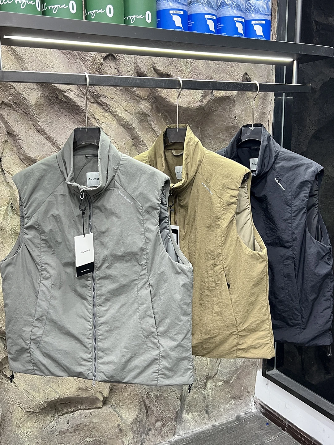 Outdoor Thiened Stand Collar Cotton Vest Jaet Men's Women's Autumn Winter Waterproof  Line Split Warm Coat Vest