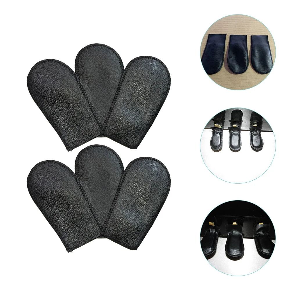 6 uds cubierta para Pedal de Piano fundas protectoras piezas protectores de almohadillas para pies accesorios de instrumentos musicales manopla