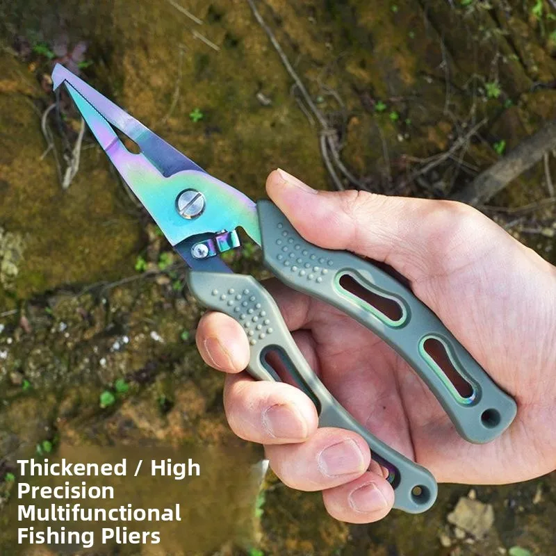 

Large High Precision Lure Pliers Stainless Steel Hook Remover Ring Opening Fish Control Multi-Function Type Fishing Tool