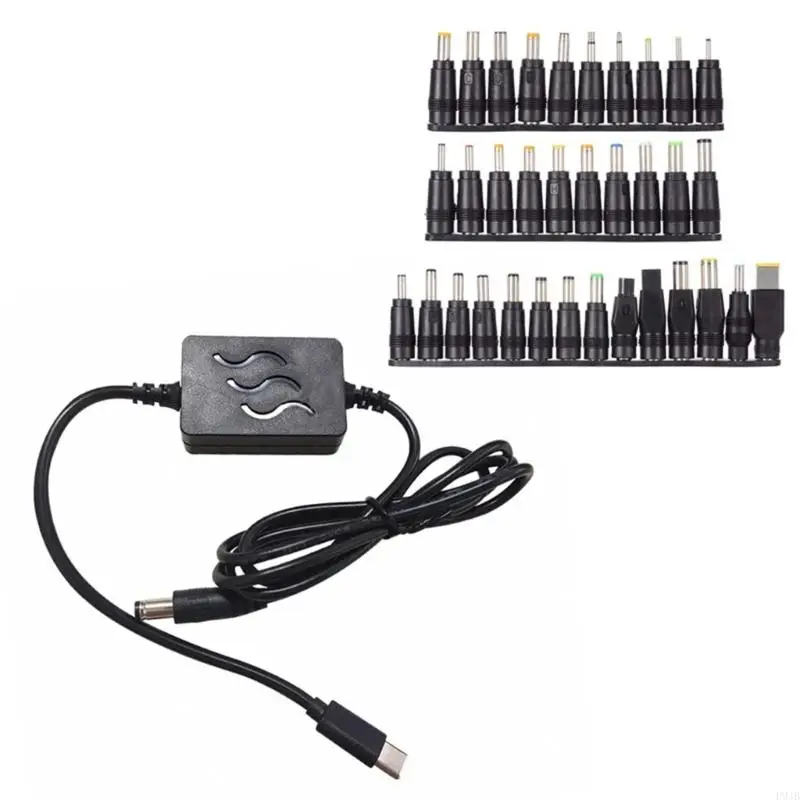 P9JB Type C DC24V Adapter Cable PD20V-24V Connector Tips Power Cord for Wide Ranging of Compatible Devices and Accessories