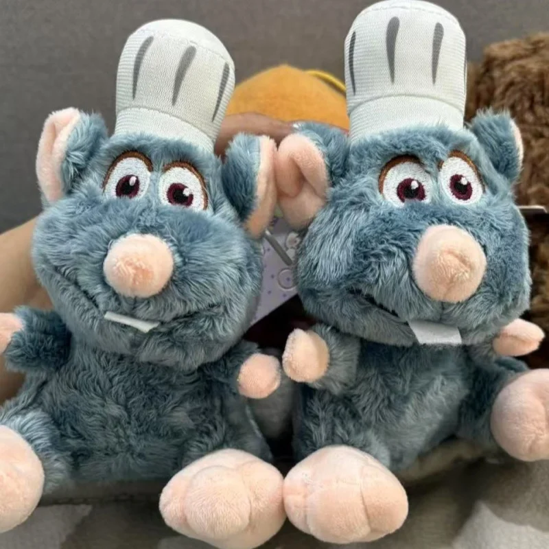 Disney cozinhar mouse rei dos desenhos animados de pelúcia boneca chaveiro mochila pingente decorativo kawaii chef mouse presente aniversário brinquedos