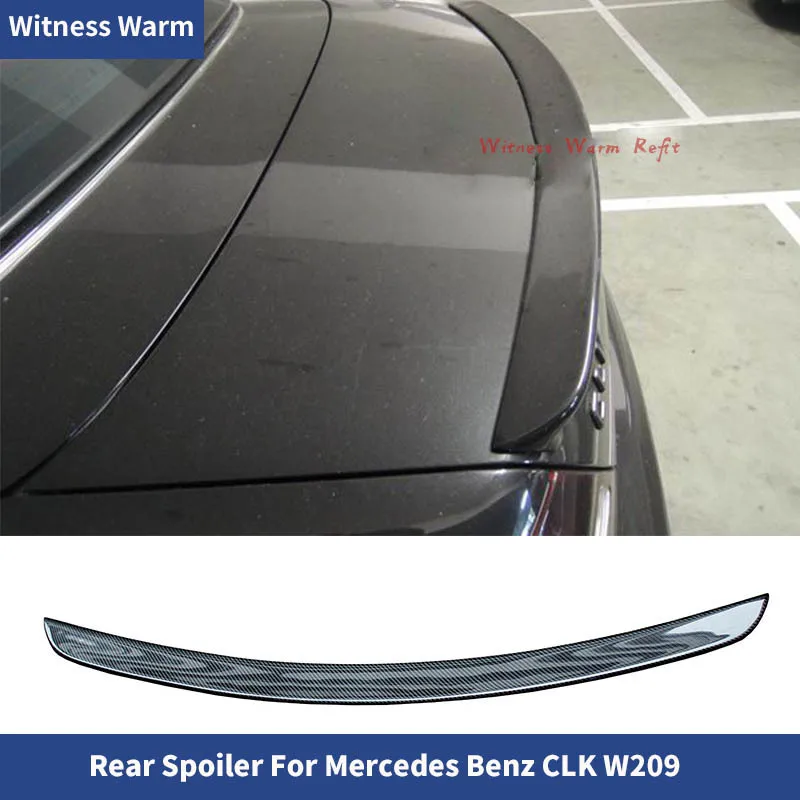 

Clk Class Carbon Fiber Car Rear Trunk Boot Lip Spoiler Wing for Mercedes Benz W209 C209 Coupe Amg Style 2003-up