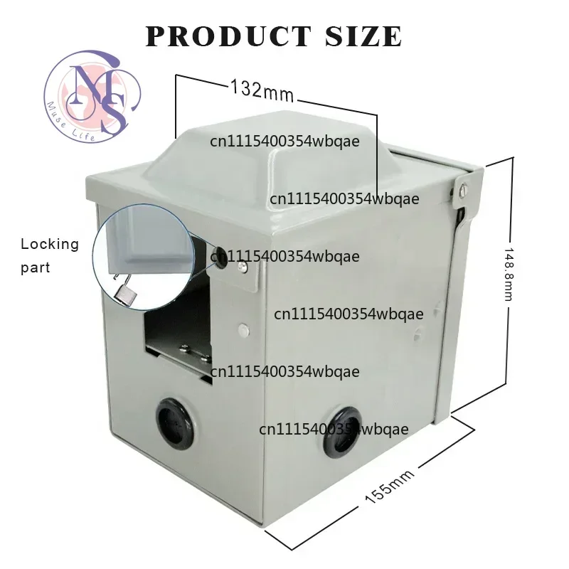 ZOCI-FOR-NEMA 14-50R Outlet Box 50A IP66 Industrial Wall Power Receptacle For RV EV Auto Electrical Replacement Parts