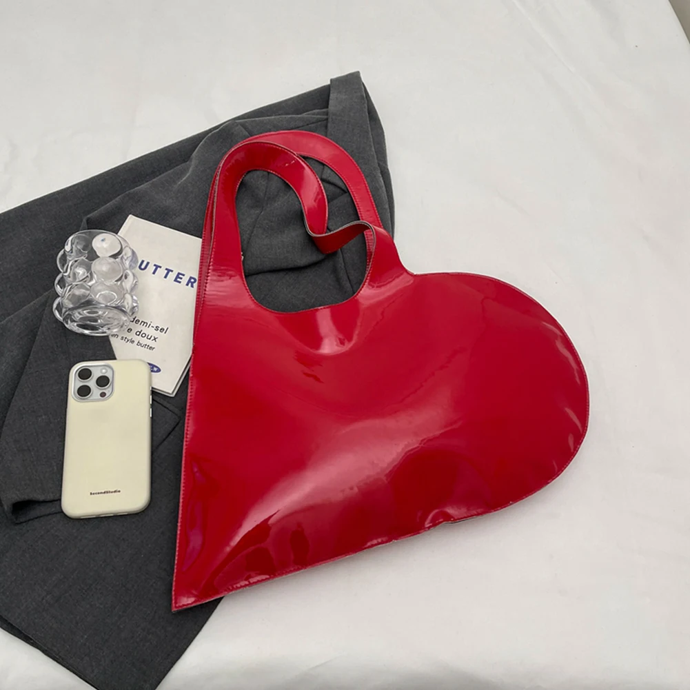 Sa6ae6f16ac4949f791b0e481eb7b960aH Luxury Heart Design PU Leather Tote Bag for Women and Girls