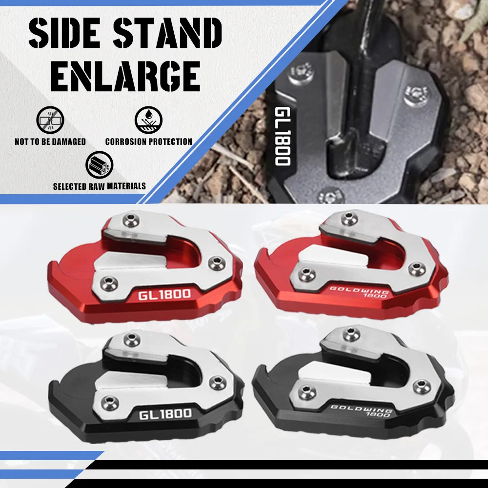 

2023 For Honda Gold Wing 1800 goldwing 1800 GL1800 Side Stand Extension Enlarger Motorcycle Accessories 2018 2019 2020 2021-2024