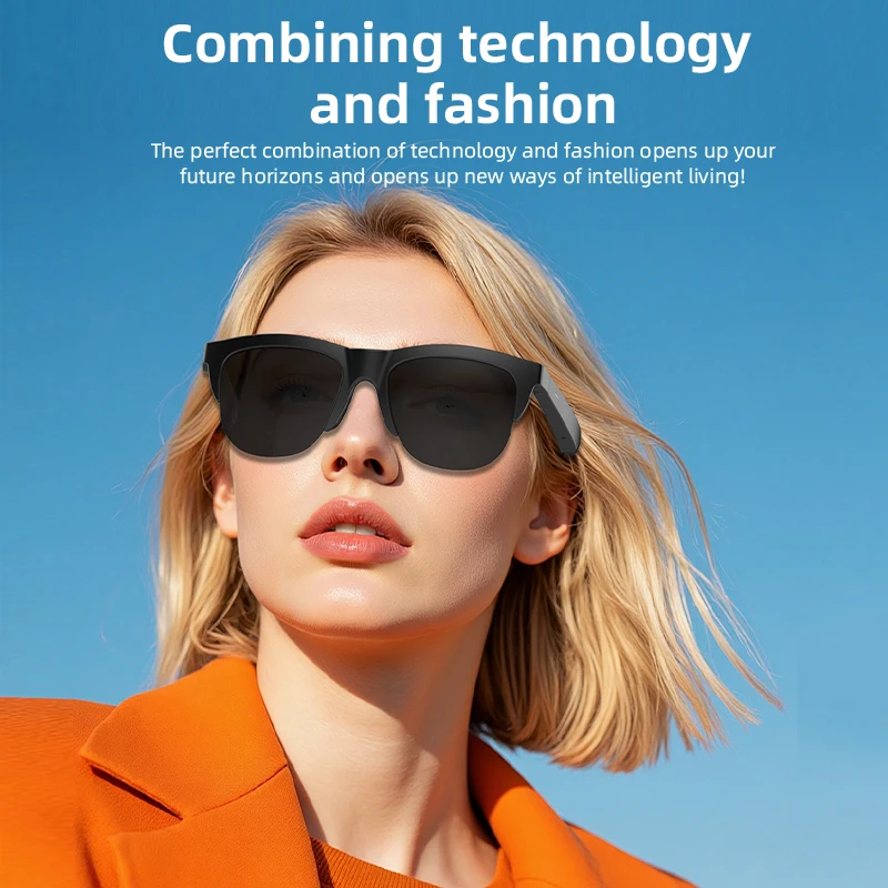 Ola Esporte Photosensitive Color Change Smart Glasses Bluetooth Voice Calls Control Music Anti-Blue Light Smart Touch Glasses - view 6